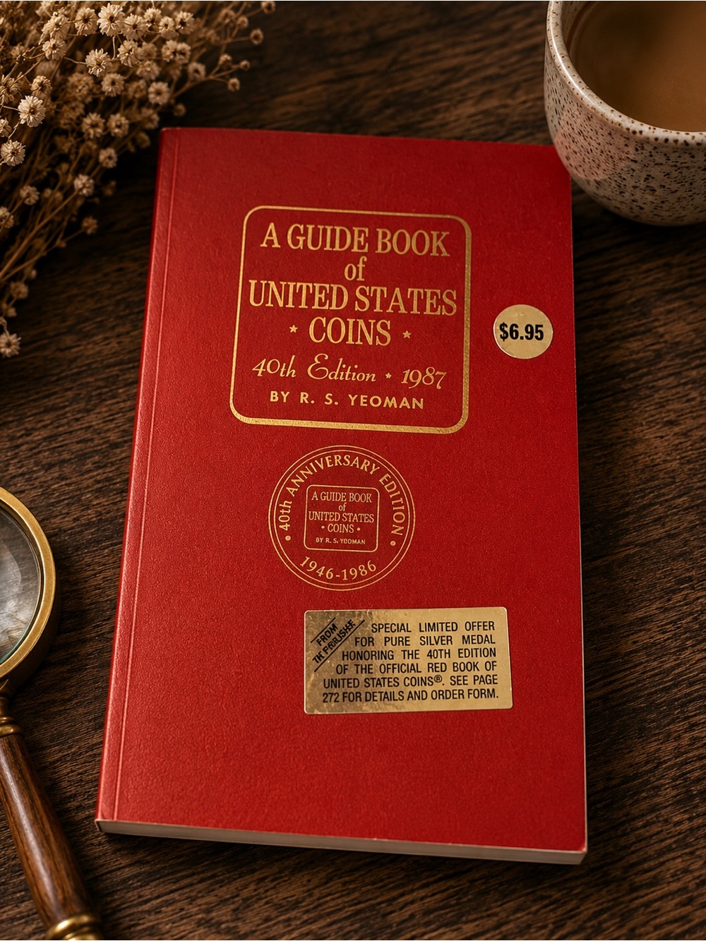 A Guide Book of United States Coins 40th Edition 1987 Red Hardcover